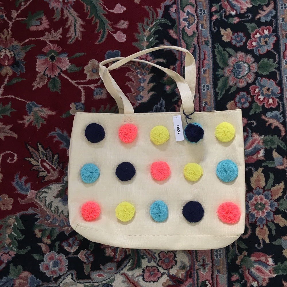 NWT Pom Pom Bag